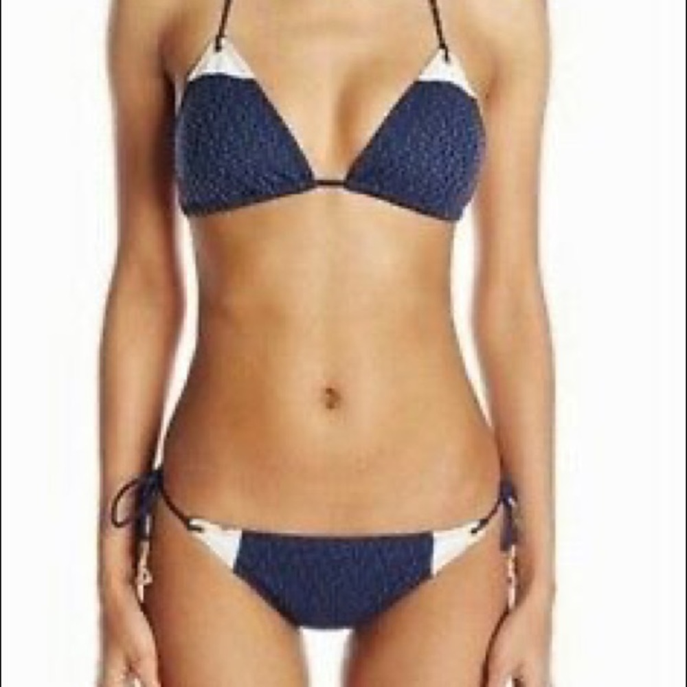 Sperry Preppy Nautical Navy Anchor Bikini Set
